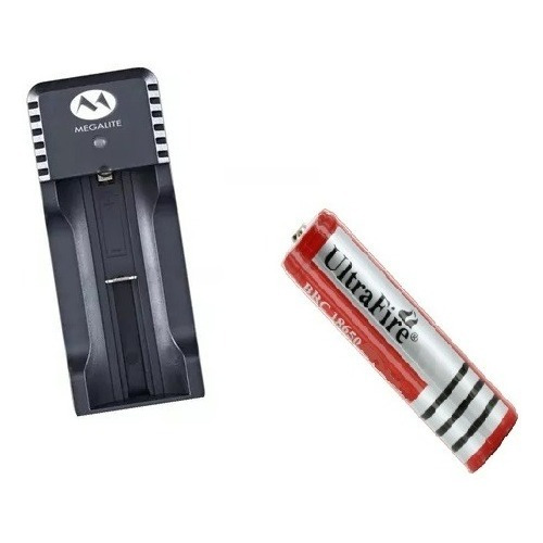 Bateria Recargable 18650 3.7v Li-ion C/ Teton + Cargador Usb