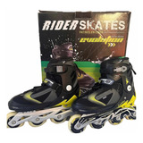 Patines En Linea Rider Evolution Con Casco Ycoderas 39-42