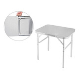 Importway Iwmcd Mesa Dobrável 60x45cm Em Alumínio Cor Branco