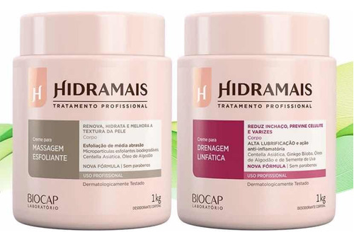 Kit Exclusivo Esfoliante Hidramas 1kg+ Drenagem Linfática