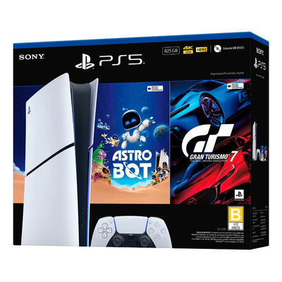 Ps5 Digital 825 Gb Astro Bot Gran Turismo 7 Blanco Blanco | Meses sin interés