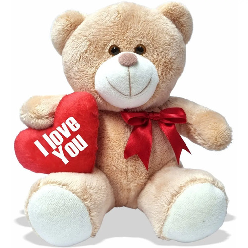 Ursinho Apaixonado C\u002F Coração 20cm Anti-alérgico I Love You | Parcelamento sem juros