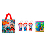 10 Kits Bolsa Dulcero + Vasos + Libro Para Colorear