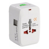 Adaptador Europeo Viajero Universal 110-220 V 2 Puertos Usb