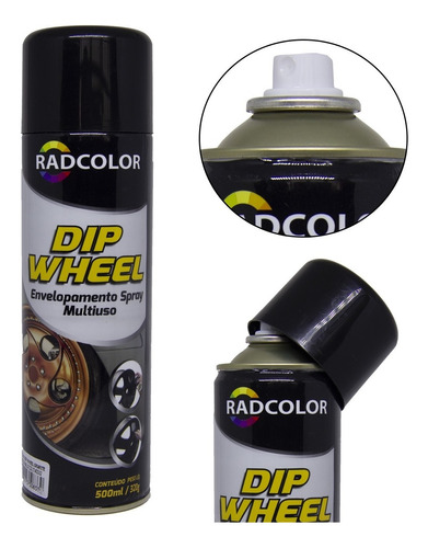 Spray Lata De Tinta Automotivo Envelopamento Dip Wheel Preto