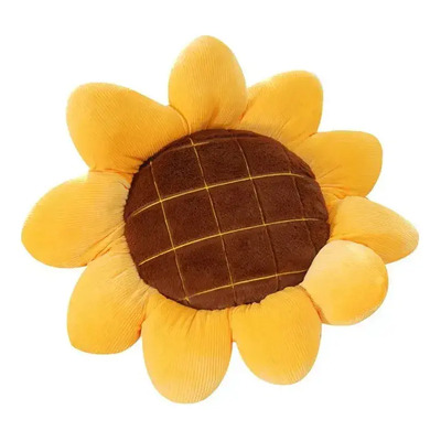 Cojín Decorativo De Felpa, Con Forma De Girasol, 40 Cm Yg