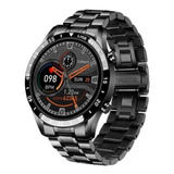 Smartwatch Lige Sport Bw0220a Pro 1.3  Caja De  Acero Inoxidable  Negra, Malla  Negra De  Acero Inoxidable Y Bisel  Negro De  Acero Inoxidable