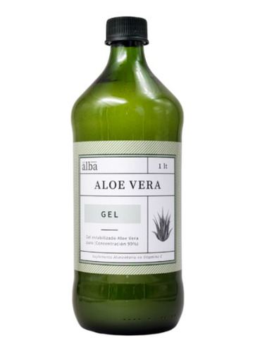 Aloe Vera Puro Gel 1 Litro. Del Alba. Botella Pet.