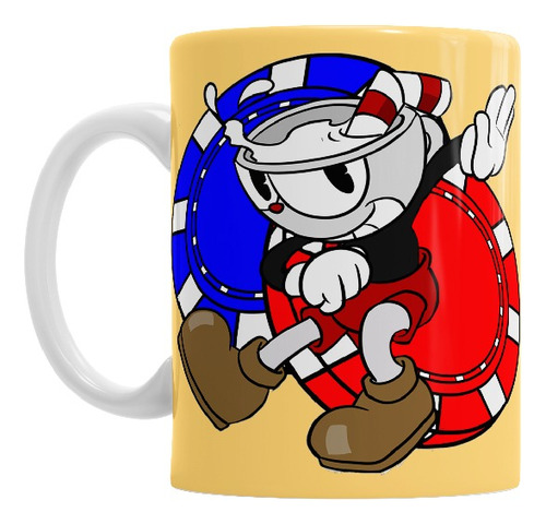 Taza De Cerámica Cuphead Con Caja