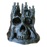 Figura Decoración Acuario Ciudad Calavera 14 Cm