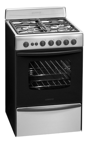 Cocina Longvie 13501xf Acero 56cm Encendido Multigas 