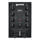 Mixer Mezclador Estéreo Compacto 2 Canales Gemini Mm1 Nuevo