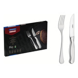 Faqueiro Inox Tramontina Para Churrasco 12pçs Conjunto Classic