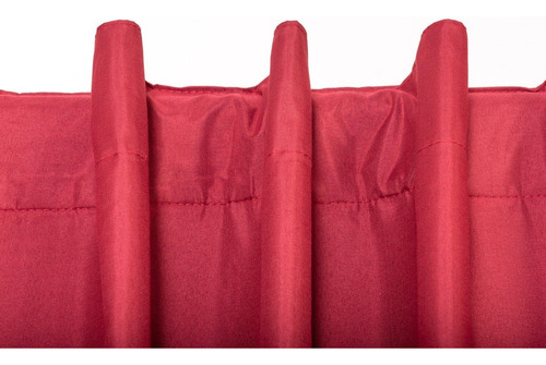 Cortina Blackout Textil Cubre 100% Bloquea Paso Luz Dkama F Color Tomate