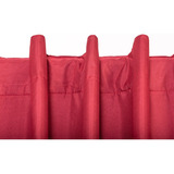 Cortina Blackout Textil Cubre 100% Bloquea Paso Luz Dkama F Color Tomate
