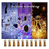 Luces Led Decorativas Para Botellas 2m 20 Leds 10 Piezas