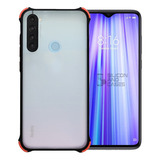 Carcasa Para Redmi Note 8 Borde Negro Anti Protec Camara