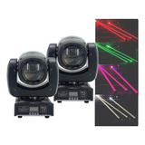 2 Moving Beam Rgbw Head 100w 7gobo + Color + Open