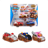 Set X3 Autos Paw Patrol Figuras Juguetes Patrulla Canina 