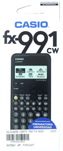 Calculadora Cientifica Casio Classwiz Fx-991cw 540 Funciones