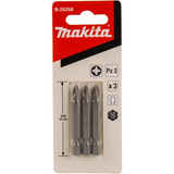 Set 3 Puntas Atornillador Makita Pz2 X 50mm B-25258 Kit Mkb