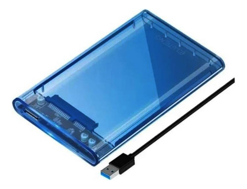 Cofre Case Transparente Para Disco Duro Sata 2.5 Usb 3.0