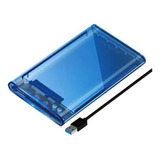 Cofre Case Transparente Para Disco Duro Sata 2.5 Usb 3.0