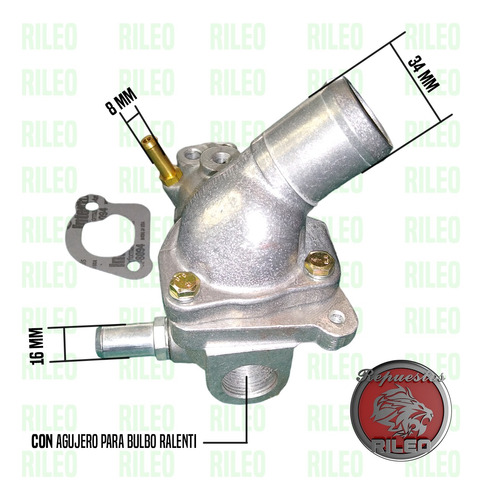 Base Termostato Ford Fiesta Courier Diesel 1.8 Endura De Foto 2