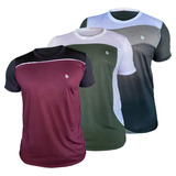 Kit 3 Blusas Dry Fit Camisas Masculina Exercícios Corridas