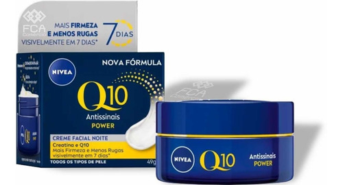 Creme Nivea Facial Noite Q10 Power Antissinais Elasticidade