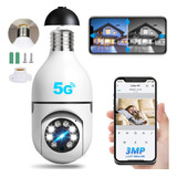 Cámara De Seguridad Hd E27 De 360° Wifi Con Alarma