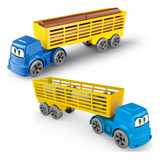 Caminhão Infantil Brinquedo Grande Tora + Caminhão Boiadeiro