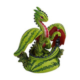Estatua Decorativa De Resina Pt Watermelon Small Dragon