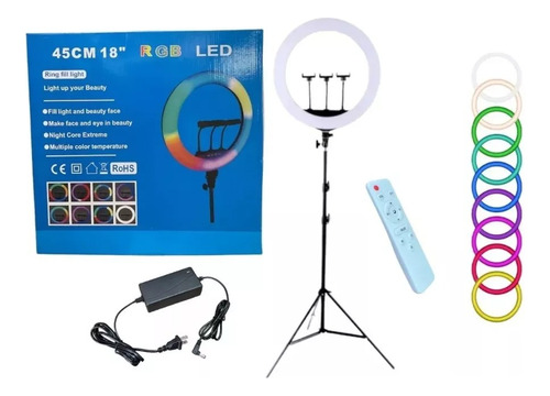 Lampara Aro De Luz 18 Pulgadas Led Profesional Foto Vídeo Tn