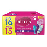 Absorvente Interno Intimus Mini Leve 16 Pague 15