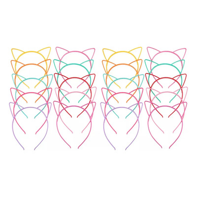20 Diademas Con Orejas De Gatito Para Niños Y Adultos,