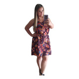 Vestido Midi Estampado De Alcinha Plus Size Inspiração Farm