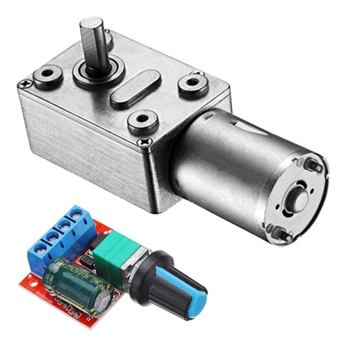 Motor Mini Motor 12v Dc  Com Caixa  De Redução + Controlador