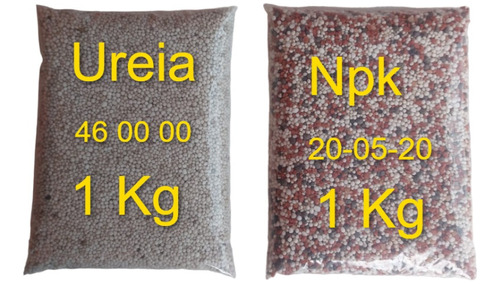 Kit Adubo Fertilizante Npk 20-05-20 + Ureia  1 Kg Cada