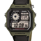 Relógio Casio Masculino Quadrado Ae-1200whb-3bvdf