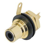 Ficha Rean Neutrik Nys367 Conector Rca Para Chasis Nys367-0