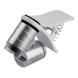 Lupa Mini-microscopio Con Zoom 60x Y Clip Para Celular