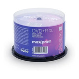50 Dvd+r 8.5 Gb Maxprint Printable 240 Minutos 8x Original  