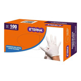 Guantes Descartables Antideslizantes Eterna Color Natural Talle M De Látex Con Polvo X 100 Unidades