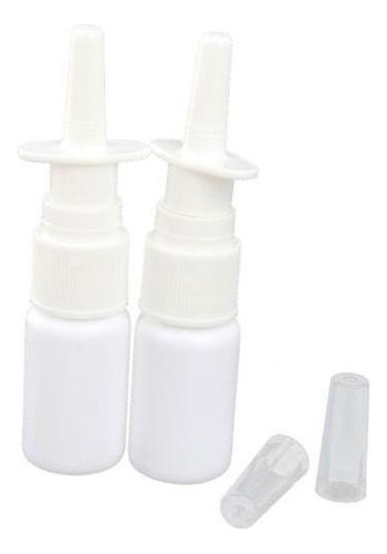 4x 2x 15ml Plastic Refillable Nasal Spray Bottle