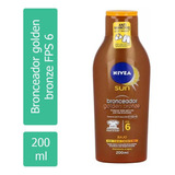 Bronceador Nivea Golden Bronze Resistente Al Agua Frasco Con