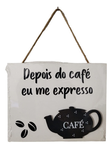 Placa P/ Decoração Hora Do Café - Cafeteria Padaria Cantinho