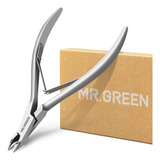 Alicate Para Cuticulas Mr.green, Acero Inox., Con Empujador