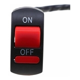 Tecla Switch Botón On Off Moto Para Faros Auxiliar 2 Cables