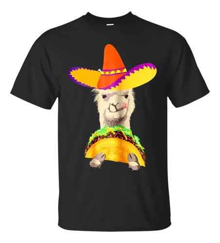 Playeras O Camiseta Tacos Llama Mexicana Moda Unisex Burrito